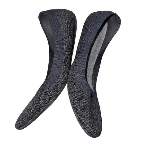 Allbirds Women's Dark Grey Black Flats size 8.5 - Picture 2 of 5